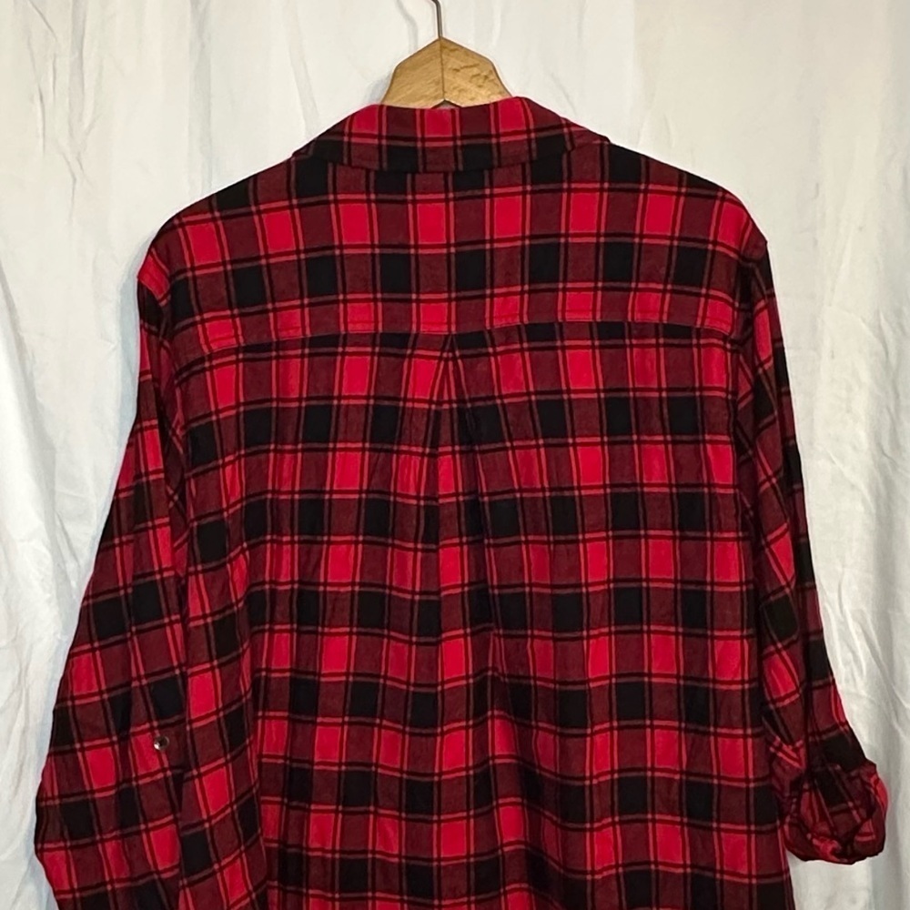 Calvin Klein Jeans Buffalo Plaid Women’s Button Downm Shirt Size 2X New with tag - Picture 6 of 13